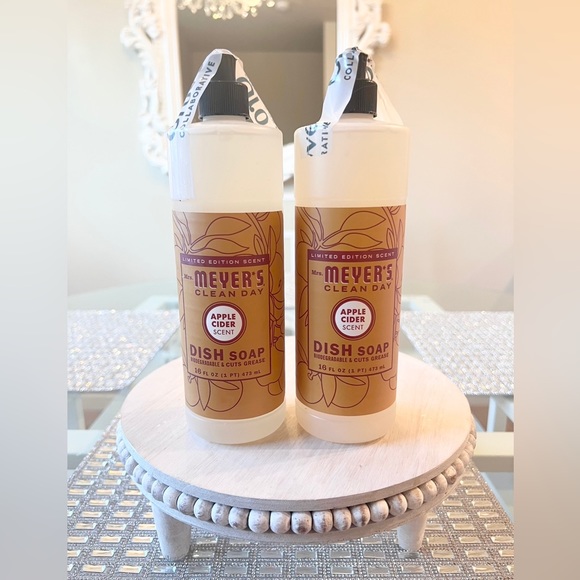 🍁 APPLE CIDER Mrs. Meyer’s Dish Soap Set of 2 NEW 16 oz - Picture 2 of 2